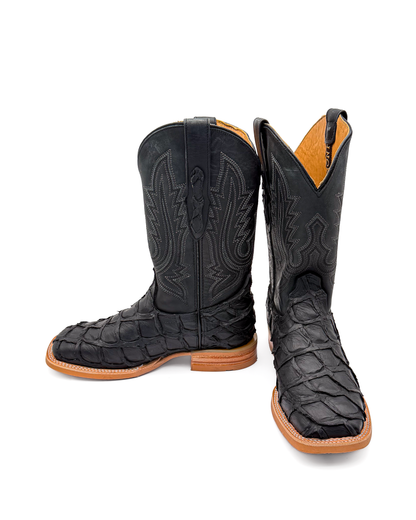 Bota Bulldog Pescado Negro Suela Hule