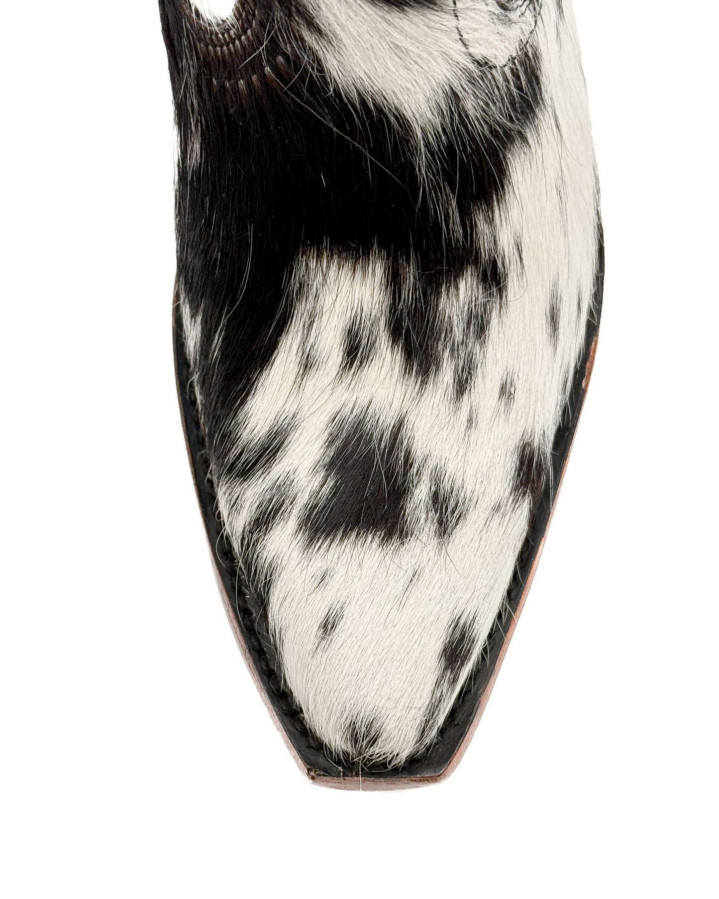 Bota Picuda con Láser Pelo de Vaca