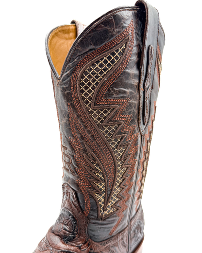 Bota Bulldog Cincelada Café
