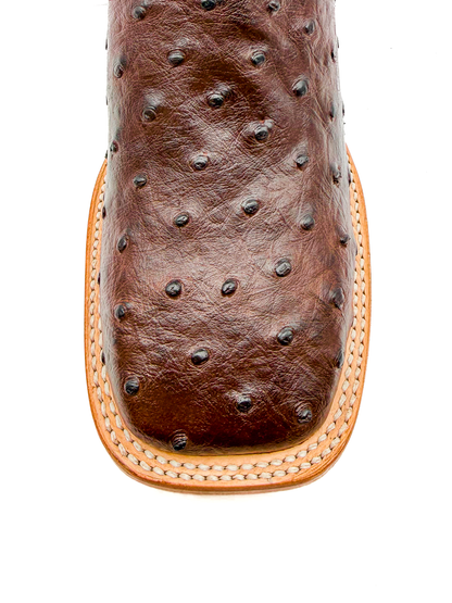 Bota Bulldog Avestruz Chocolate