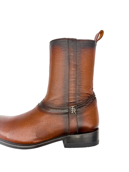 Botín Ander Oval en Piel de Venado