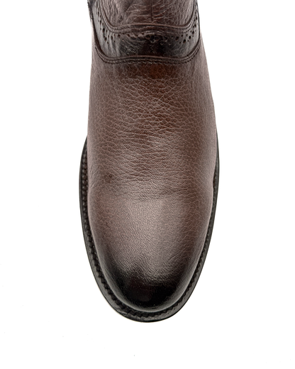 Botín Ander Oval en Piel de Venado