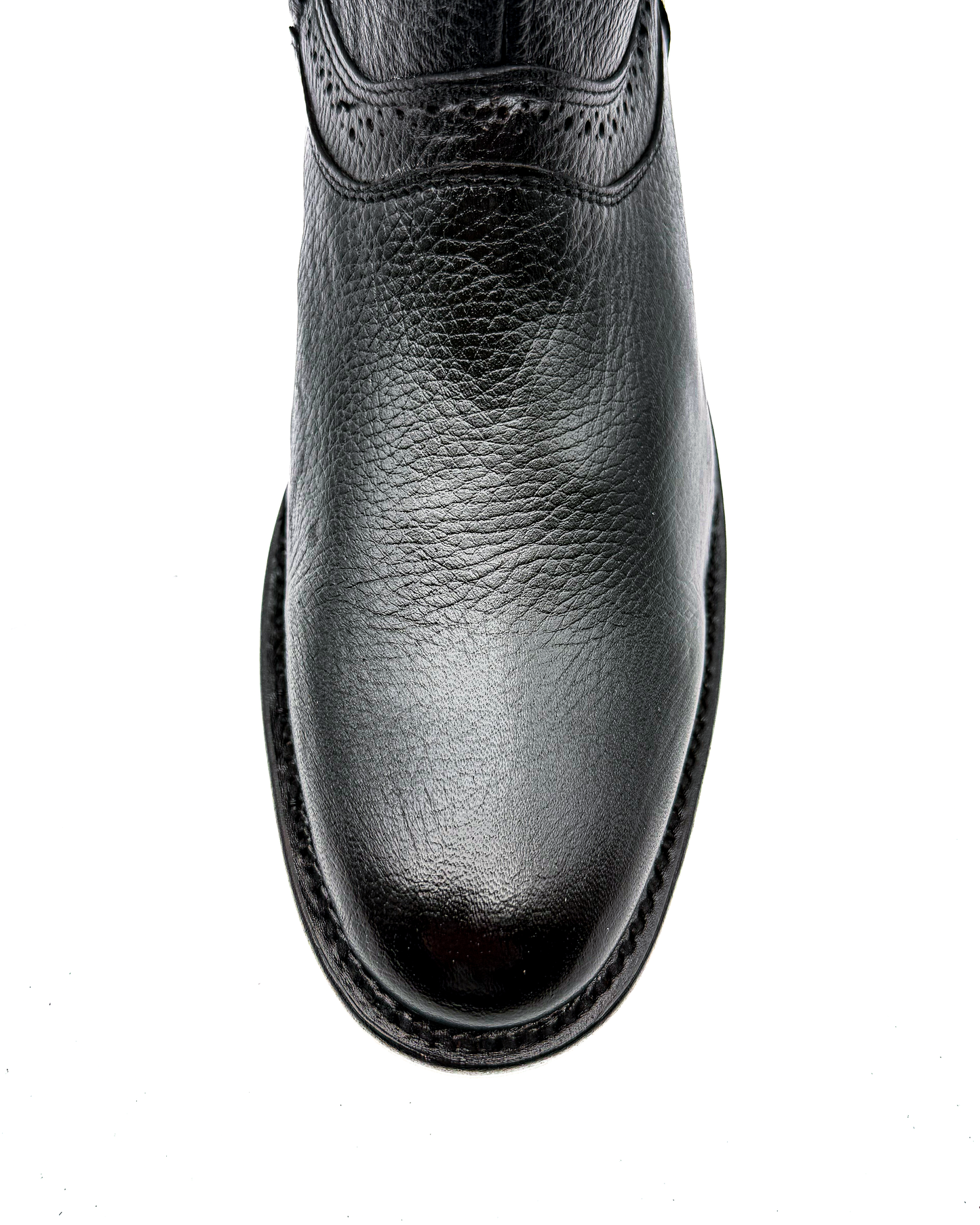 Botín Ander Oval en Piel de Venado