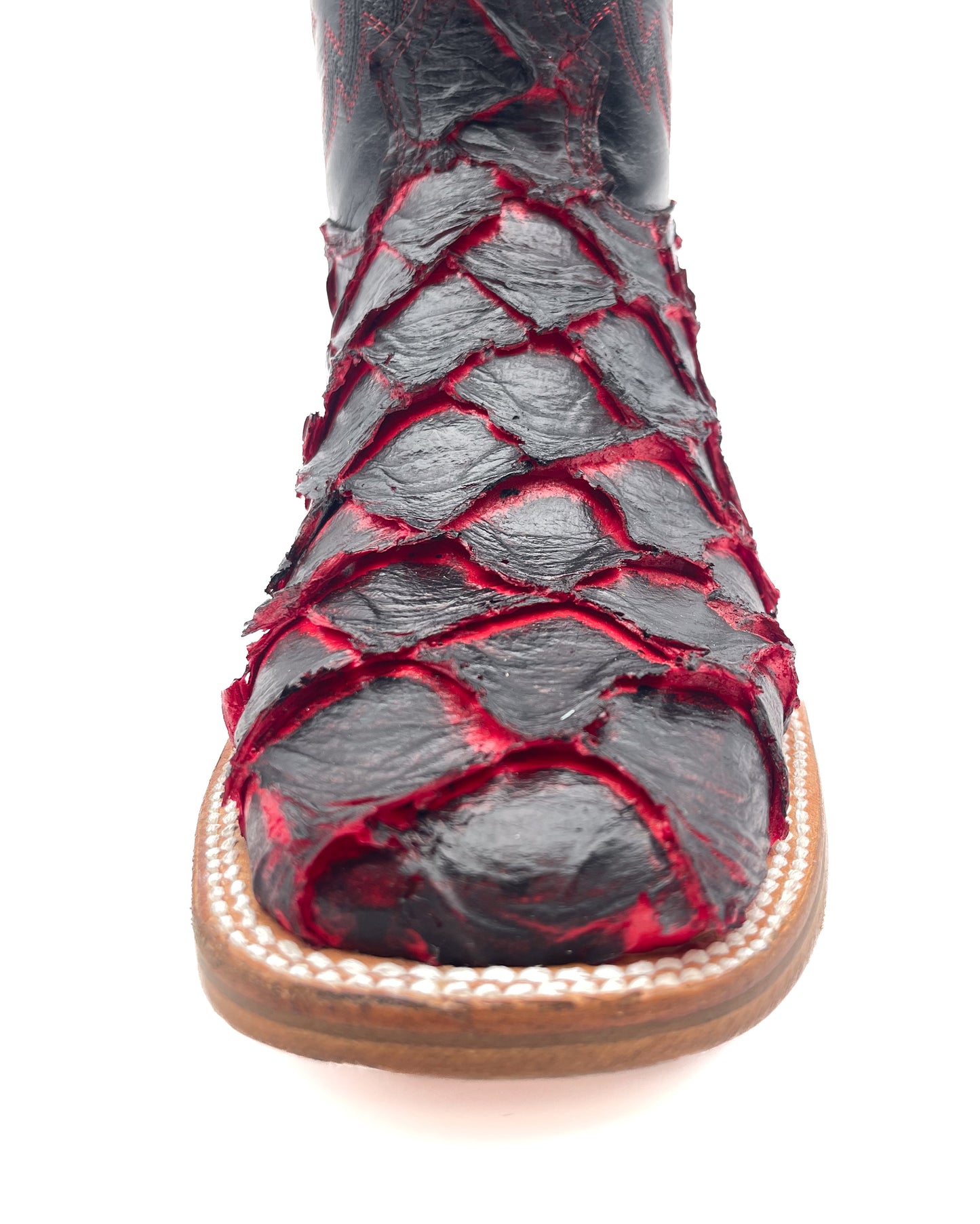 Bota Bulldog Pescado Neón Rojo