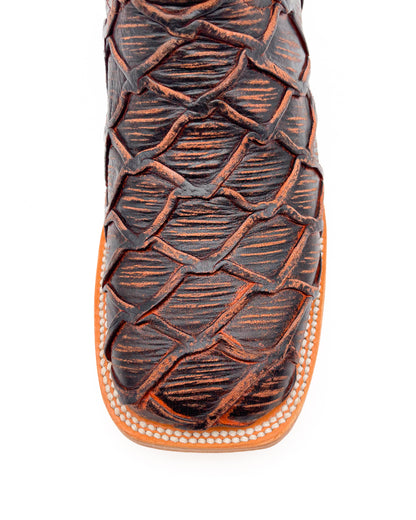 Bota Bulldog Pescado Marrón Rojizo