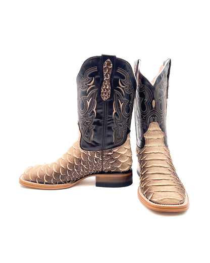 Bota Bulldog Pitón Cafe Sombreado