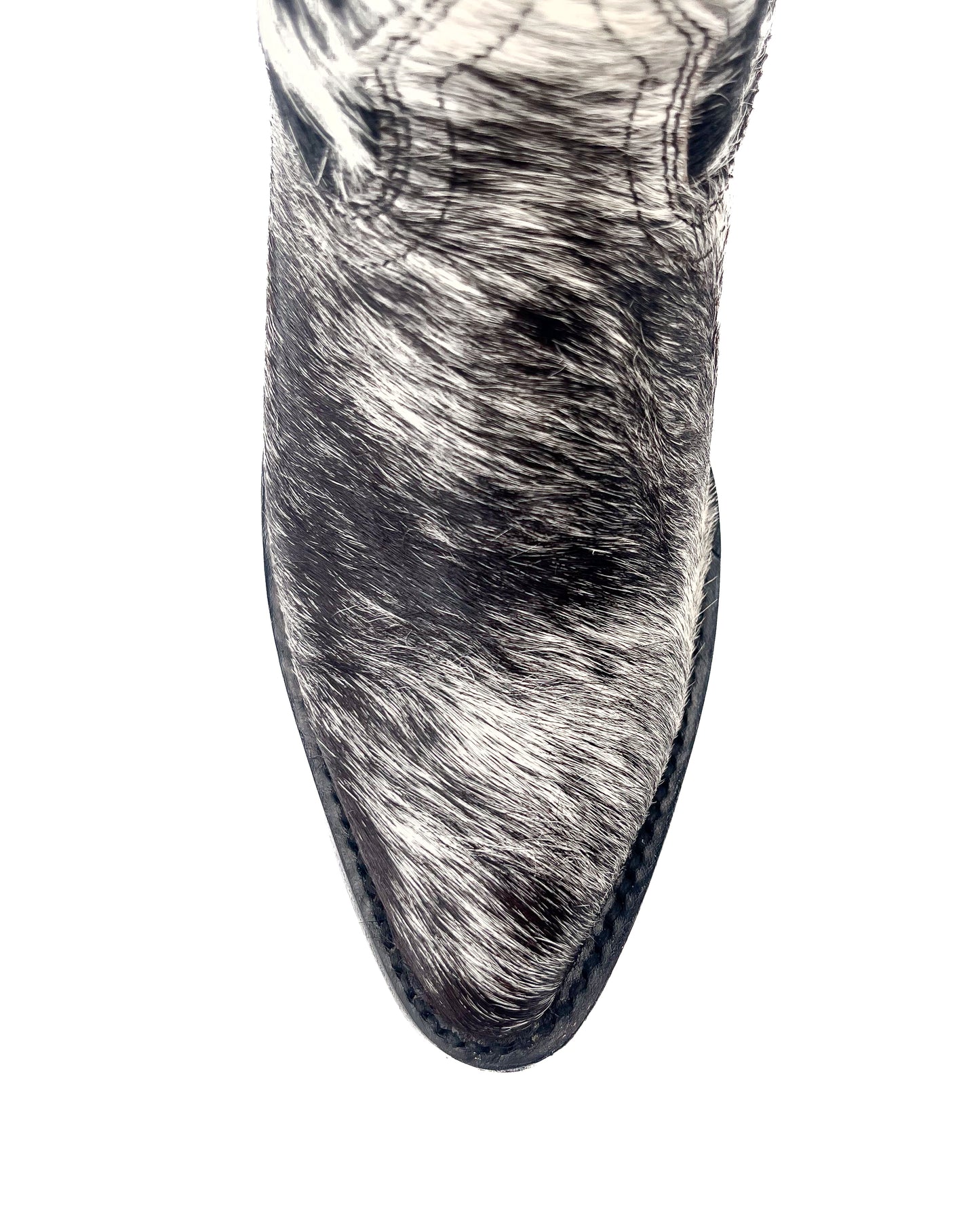 Bota Alta Pelo de Vaca con Brillos