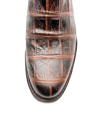 Botín Roper Cocodrilo Cognac