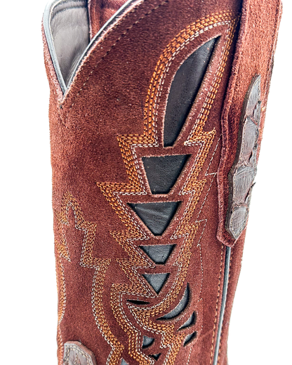 Bota Bulldog Pitón Café Nobuck