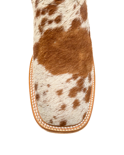 Bota Bulldog Pelo Vaca de Vaca Pinto Café
