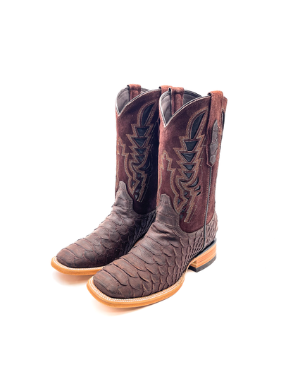 Bota Bulldog Pitón Café Nobuck