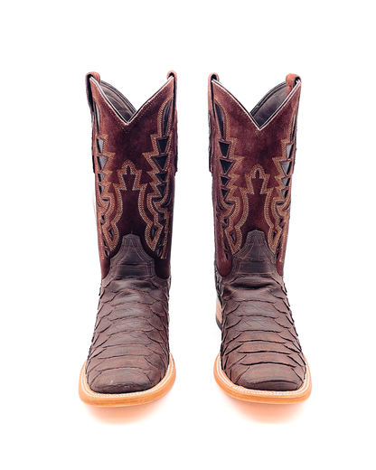 Bota Bulldog Pitón Café Nobuck