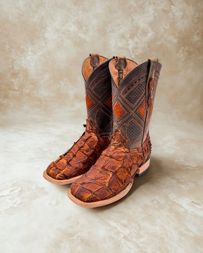 Bota Bulldog En Piel Genuina de Pescado