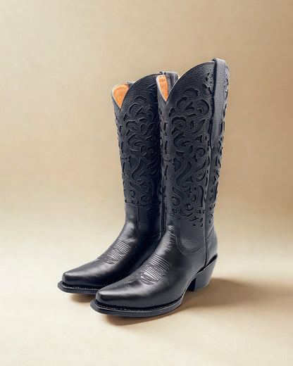 Bota Picuda Grecia Negro