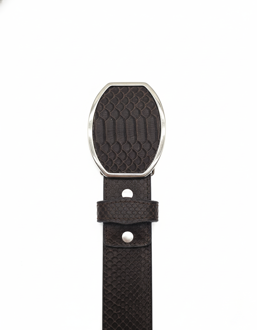 Cinto Exótico en Piel de Pitón