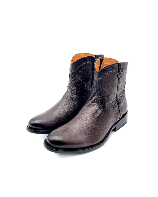 Botín Oval en Piel de Venado