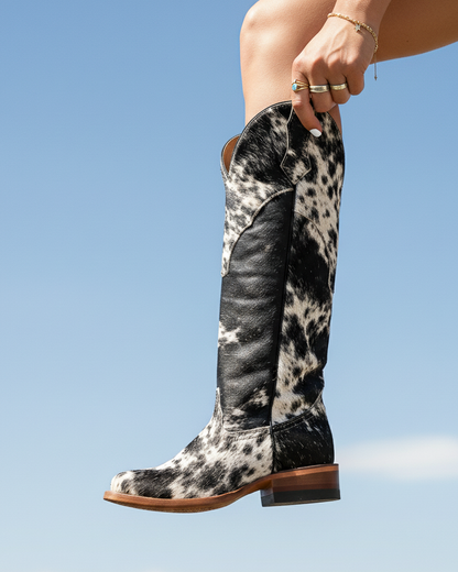 Bota Bulldog Pelo de Vaca Alta